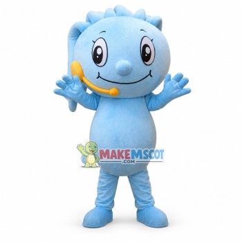 Ocean Waves With Headsets Cartoon Mascot Costume Ocean Waves With Headsets Cartoon Mascot Costume