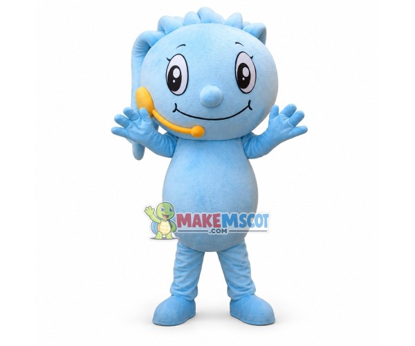 Ocean Waves With Headsets Cartoon Mascot Costume Ocean Waves With Headsets Cartoon Mascot Costume