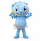 Ocean Waves With Headsets Cartoon Mascot Costume Ocean Waves With Headsets Cartoon Mascot Costume