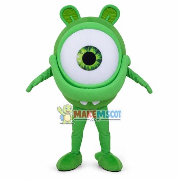 Bright Colored Monocular Mascot Costume