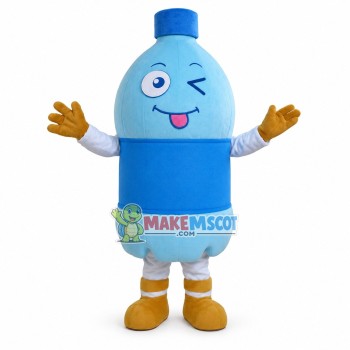 Bottle of Pure Drinking Water Mascot Costume Bottle of Pure Drinking Water Mascot Costume