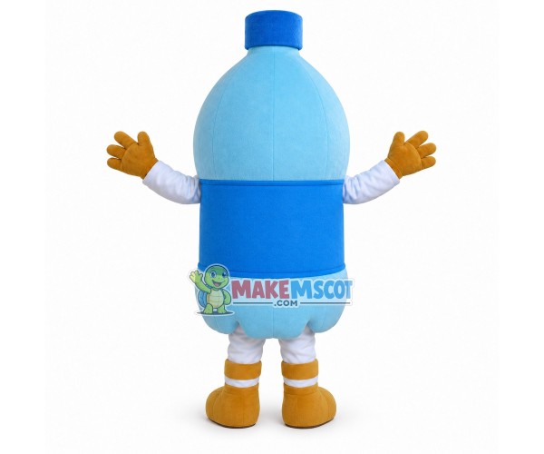 Bottle of Pure Drinking Water Mascot Costume Bottle of Pure Drinking Water Mascot Costume