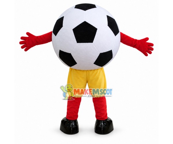 Football Doll Of The Club Mascot Costume Football Doll Of The Club Mascot Costume