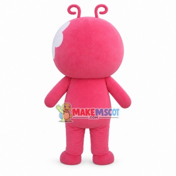 Pink Love Doll Cartoon Mascot Costume Pink Love Doll Cartoon Mascot Costume