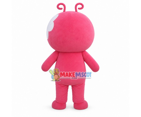 Pink Love Doll Cartoon Mascot Costume Pink Love Doll Cartoon Mascot Costume