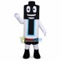 Black & White Energy-saving Battery Mascot Costume