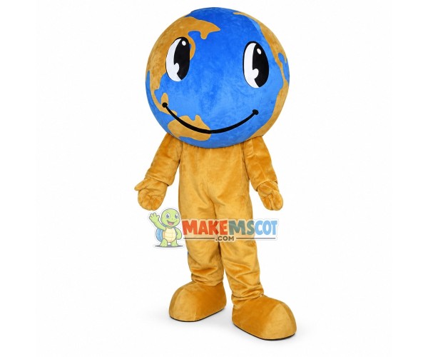 The Cartoon Earth Light Mascot Costume The Cartoon Earth Light Mascot Costume