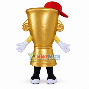 Pure Gold Honor Trophy Mascot Costume Pure Gold Honor Trophy Mascot Costume