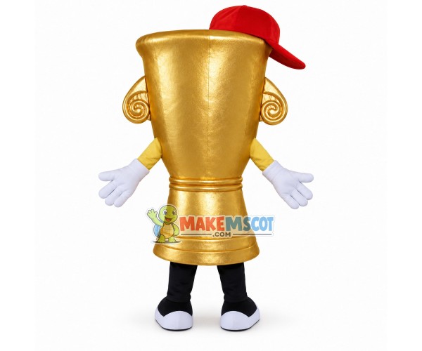 Pure Gold Honor Trophy Mascot Costume Pure Gold Honor Trophy Mascot Costume