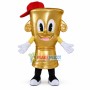 Pure Gold Honor Trophy Mascot Costume