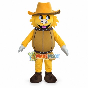 Dragon Cowboy With Barrel Body Mascot Costume