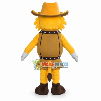 Dragon Cowboy With Barrel Body Mascot Costume Dragon Cowboy With Barrel Body Mascot Costume