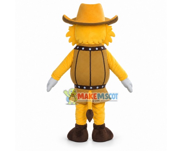 Dragon Cowboy With Barrel Body Mascot Costume Dragon Cowboy With Barrel Body Mascot Costume