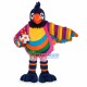 The Parrot With Rainbow Color Mascot Costume