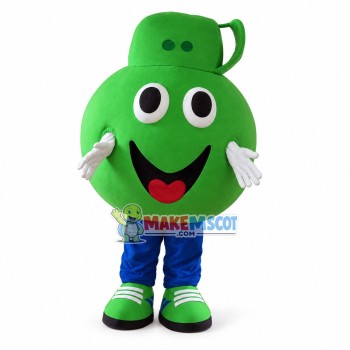 Green Round Body Sprayer Mascot Costume Green Round Body Sprayer Mascot Costume