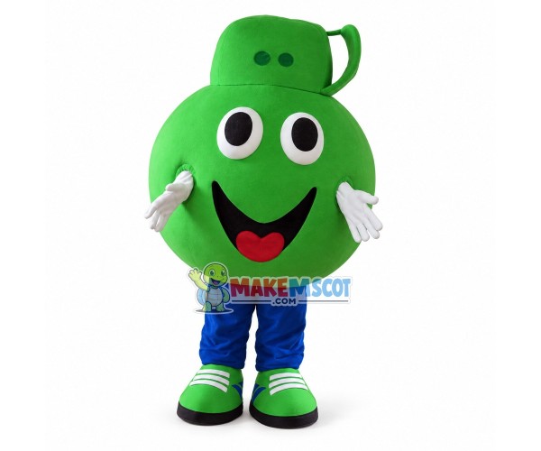 Green Round Body Sprayer Mascot Costume Green Round Body Sprayer Mascot Costume