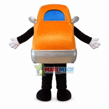 Convenient Orange Car Cartoon Mascot Costume Convenient Orange Car Cartoon Mascot Costume