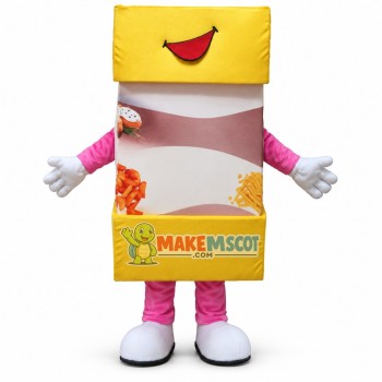 Boxed Chocolate Cartoon Mascot Costume Boxed Chocolate Cartoon Mascot Costume