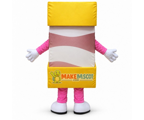 Boxed Chocolate Cartoon Mascot Costume Boxed Chocolate Cartoon Mascot Costume