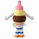 Three-color Ice Cream of Fresh Milk Mascot Costume Three-color Ice Cream of Fresh Milk Mascot Costume
