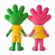 Handmade Colorful Glove Mascot Costume Handmade Colorful Glove Mascot Costume