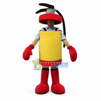 Manual Bicycle Pump Cartoon Mascot Costume