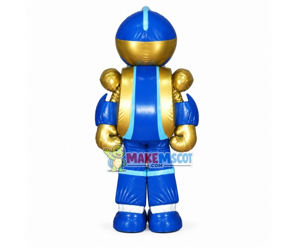 Adult Blue Iron Man Robot Mascot Costume Adult Blue Iron Man Robot Mascot Costume