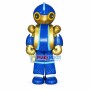 Adult Blue Iron Man Robot Mascot Costume