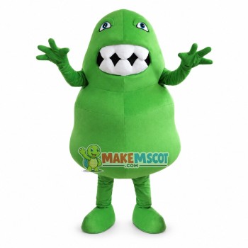 Green Bacteria Virus Cartoon Mascot Costume Green Bacteria Virus Cartoon Mascot Costume