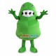Green Bacteria Virus Cartoon Mascot Costume Green Bacteria Virus Cartoon Mascot Costume