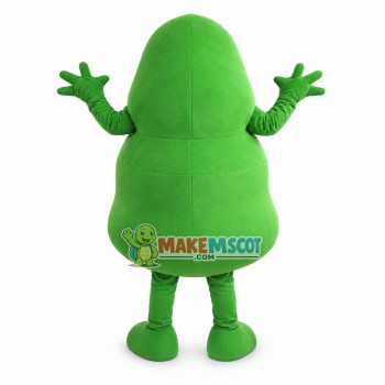 Green Bacteria Virus Cartoon Mascot Costume Green Bacteria Virus Cartoon Mascot Costume