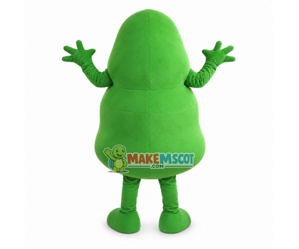 Green Bacteria Virus Cartoon Mascot Costume Green Bacteria Virus Cartoon Mascot Costume