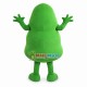 Green Bacteria Virus Cartoon Mascot Costume Green Bacteria Virus Cartoon Mascot Costume