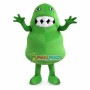 Green Bacteria Virus Cartoon Mascot Costume