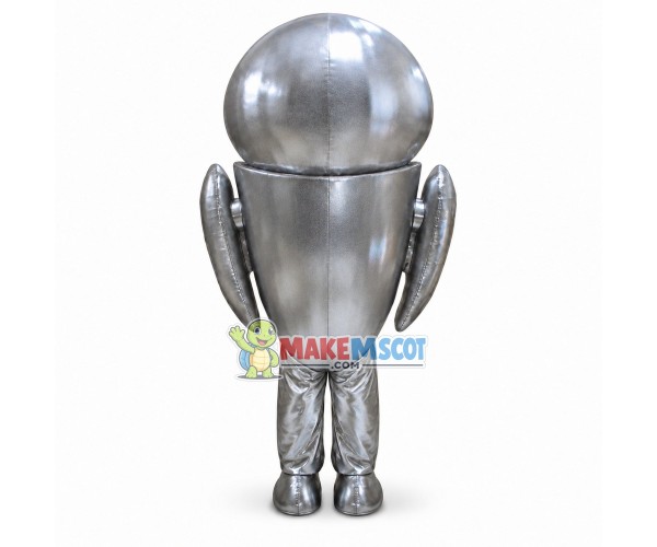 Intelligent Alien Robot Cartoon Mascot Costume