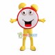 Loud Yellow Alarm Clock Mascot Costume Loud Yellow Alarm Clock Mascot Costume
