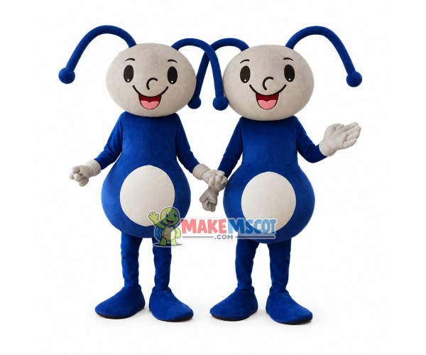 Cartoon Blue Ant With Long Tentacles Mascot Costume Cartoon Blue Ant With Long Tentacles Mascot Costume