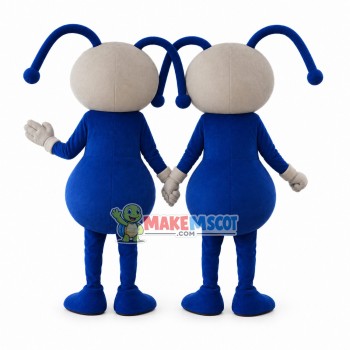 Cartoon Blue Ant With Long Tentacles Mascot Costume Cartoon Blue Ant With Long Tentacles Mascot Costume
