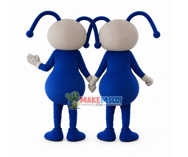 Cartoon Blue Ant With Long Tentacles Mascot Costume Cartoon Blue Ant With Long Tentacles Mascot Costume