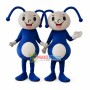 Cartoon Blue Ant With Long Tentacles Mascot Costume