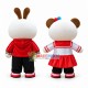 Likable Brown Baby Panda Cartoon Mascot Costume Likable Brown Baby Panda Cartoon Mascot Costume