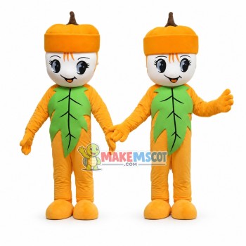 Autumn Leaf Fruit Doll Mascot Costume Autumn Leaf Fruit Doll Mascot Costume