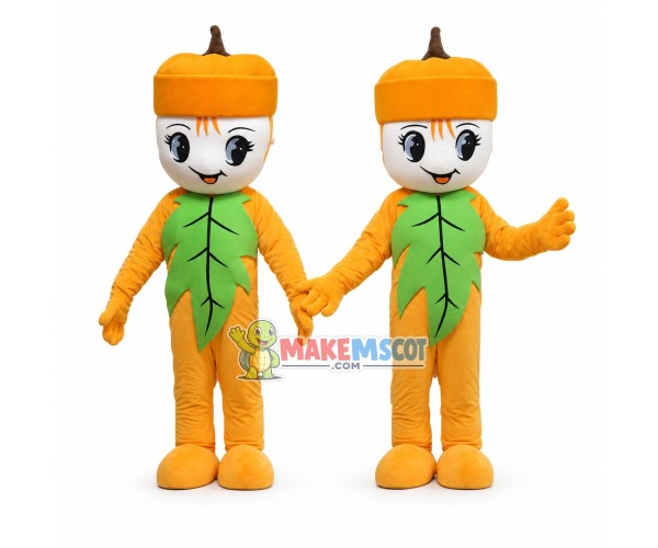 Autumn Leaf Fruit Doll Mascot Costume Autumn Leaf Fruit Doll Mascot Costume