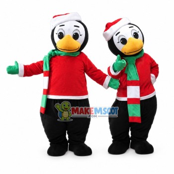 Gentle The Christmas Penguin Mascot Costume Gentle The Christmas Penguin Mascot Costume
