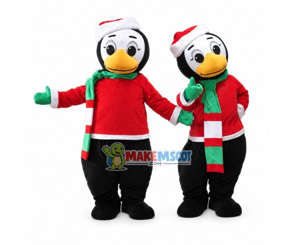 Gentle The Christmas Penguin Mascot Costume Gentle The Christmas Penguin Mascot Costume