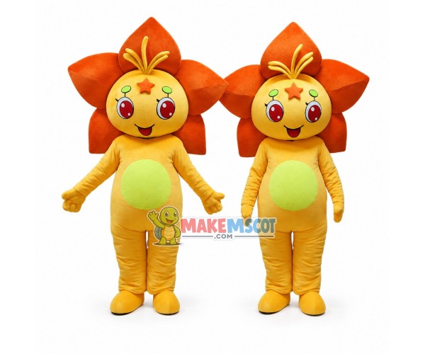 Blooming Brilliant Star Flower Mascot Costume