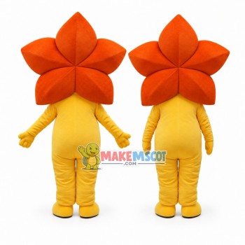 Blooming Brilliant Star Flower Mascot Costume Blooming Brilliant Star Flower Mascot Costume