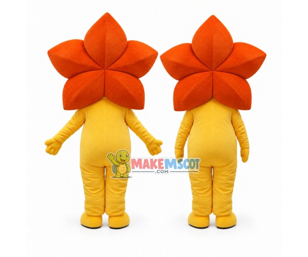 Blooming Brilliant Star Flower Mascot Costume Blooming Brilliant Star Flower Mascot Costume