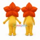 Blooming Brilliant Star Flower Mascot Costume Blooming Brilliant Star Flower Mascot Costume