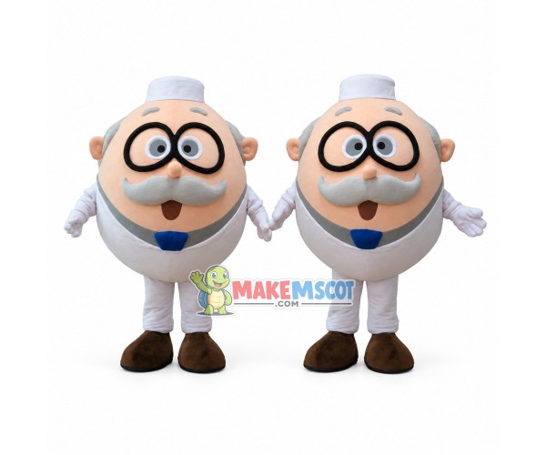 Elder Doctor of Medical Instrument Mascot Costume Elder Doctor of Medical Instrument Mascot Costume